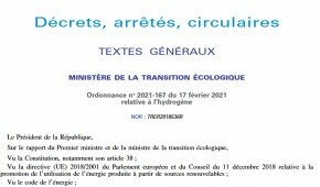 Que faut-il retenir de l'ordonnance sur l'hydrogène ?